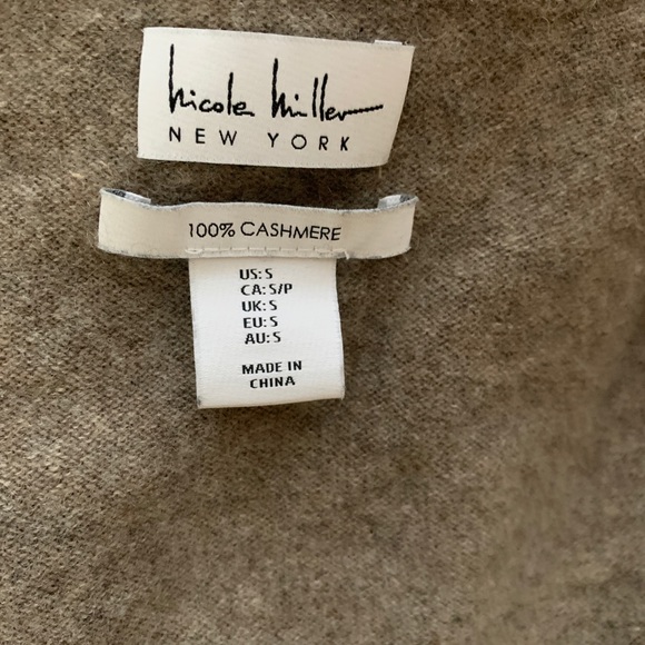 Nicole Miller Cashmere Cardigan Sweater - Picture 3 of 3